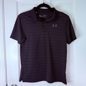 Under Armour Black Polo Shirt with Performance Fabric